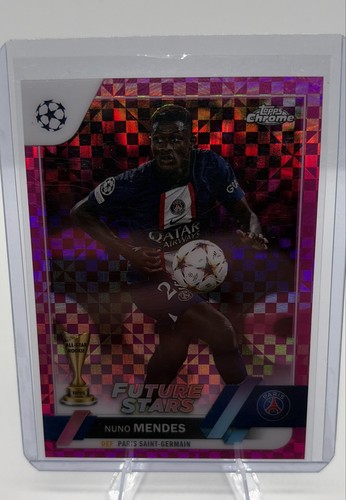 Nuno Mendes 2022 Topps Chrome UEFA Club Competitions Pink