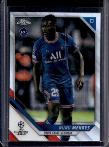 Nuno Mendes 2021 Topps Chrome UEFA Refractor