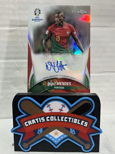Nuno Mendes 2024 Topps Cromo UEFA Euro Refractor