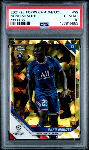 Nuno Mendes 2021 Topps Cromo Zafiro Edición Champions League Sapphire Edition /99