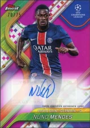 Nuno Mendes 2025 Topps Finest /75