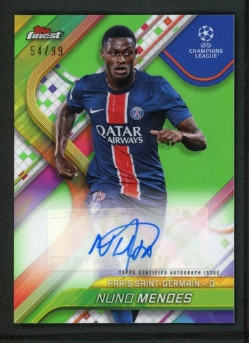 Nuno Mendes 2025 Topps Finest /99