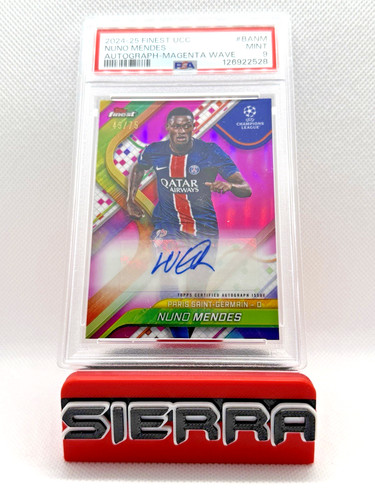 Nuno Mendes 2024 Topps Finest Magenta Refractor /75