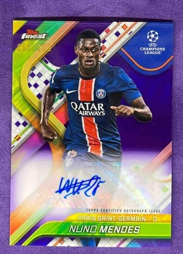 Nuno Mendes 2024 Topps Finest Violet Refractor /299