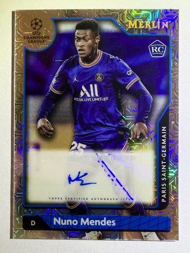 Nuno Mendes 2021 Topps Merlin Chrome Mojo /99