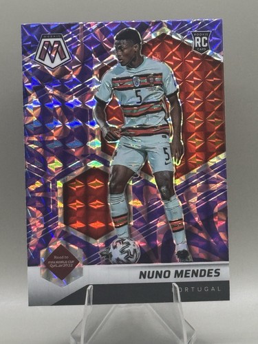 Nuno Mendes 2021 Panini Mosaic Purple Reactive
