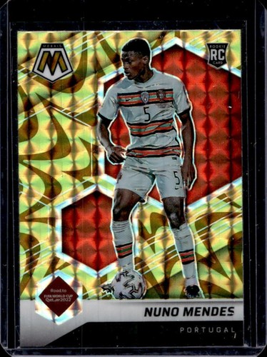Nuno Mendes 2021 Panini Mosaic Reactive Gold #111