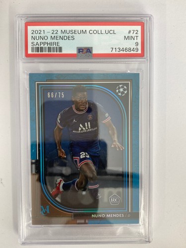 Nuno Mendes 2021 Topps Museum Collection Sapphire 66/75