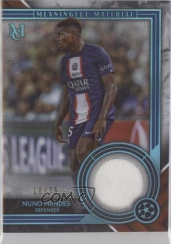 Nuno Mendes 2022 Topps Museum Collection Sapphire /75