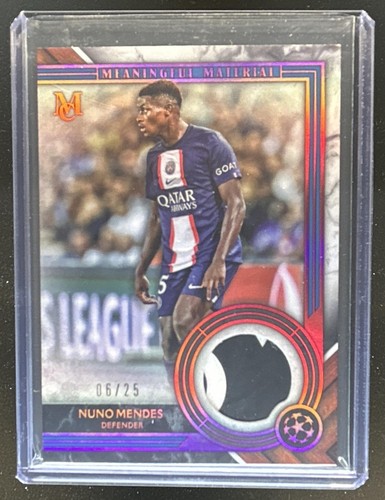 Nuno Mendes 2022 Topps Museum Ruby /25