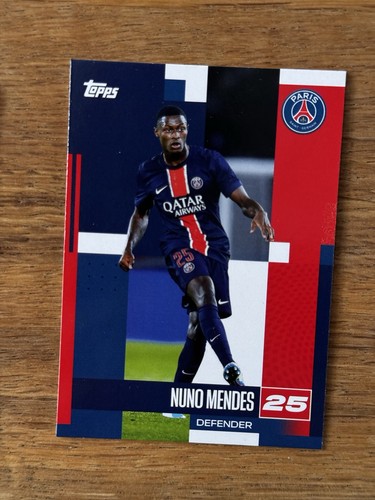 Nuno Mendes 2024 Topps Paris Saint-Germain Team Set /99