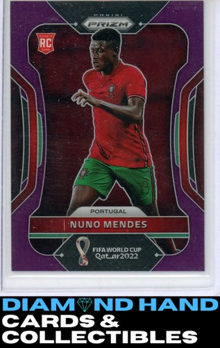 Nuno Mendes 2022 Panini Prizm FIFA World Cup Purple Prizm /199
