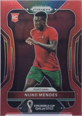Nuno Mendes 2022 Panini Prizm FIFA World Cup Qatar Red /399