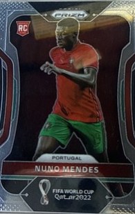 Nuno Mendes 2022 Panini Prizm FIFA World Cup Qatar Silver Prizm