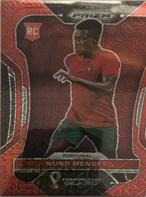 Nuno Mendes 2022 Panini Prizm World Cup Red Prizm /99