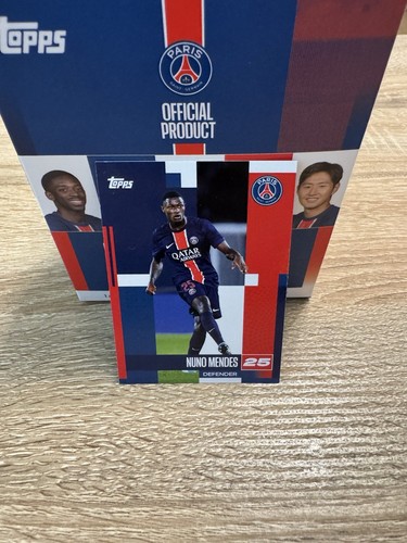 Nuno Mendes 2024 Topps PSG Team Set