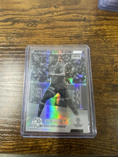Nuno Mendes 2021 Panini Stadium Club Chrome UEFA Black and White Refractor /299