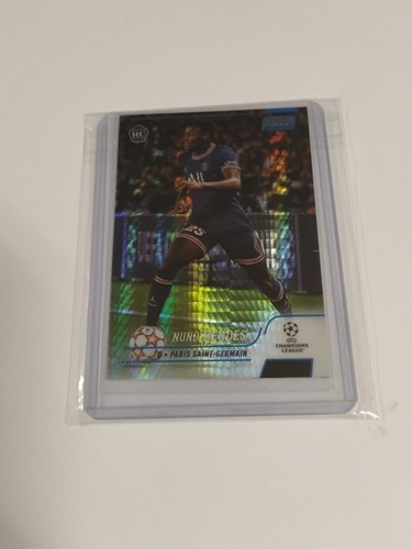 Nuno Mendes 2021 Topps Stadium Club Chrome UEFA Blue Prism /25
