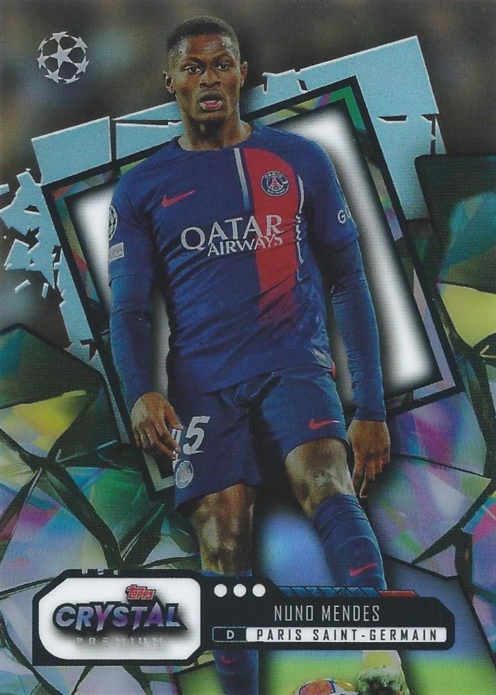 Nuno Mendes 2023 Topps Crystal Premium UEFA Champions League