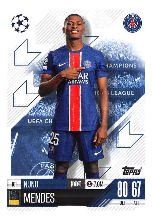 Nuno Mendes 2024 Topps Match Attax UEFA Club Competitions