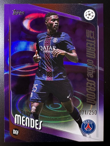 Nuno Mendes 2025 Topps UEFA Club Competitions /250