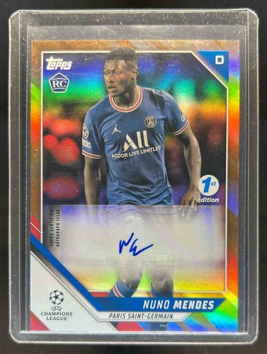 Nuno Mendes 2021 Topps UEFA Orange Foil /25