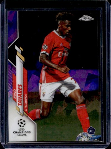 Nuno Tavares 2019 Topps Chrome Sapphire Purple /25