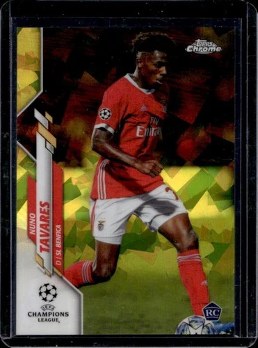 Nuno Tavares 2019 Topps Chrome Sapphire Yellow /99