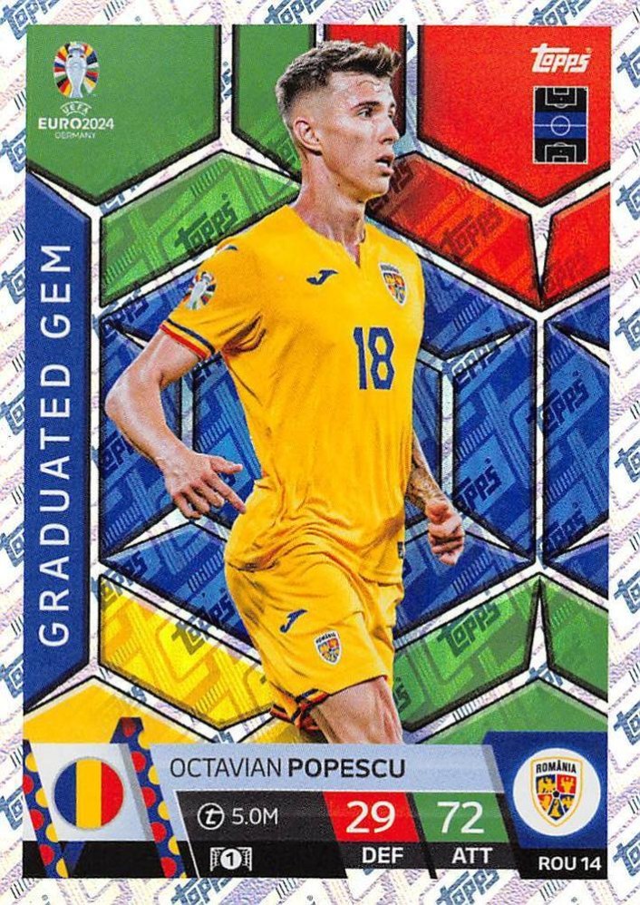 Octavian Popescu 2024 Topps Match Attax UEFA EURO