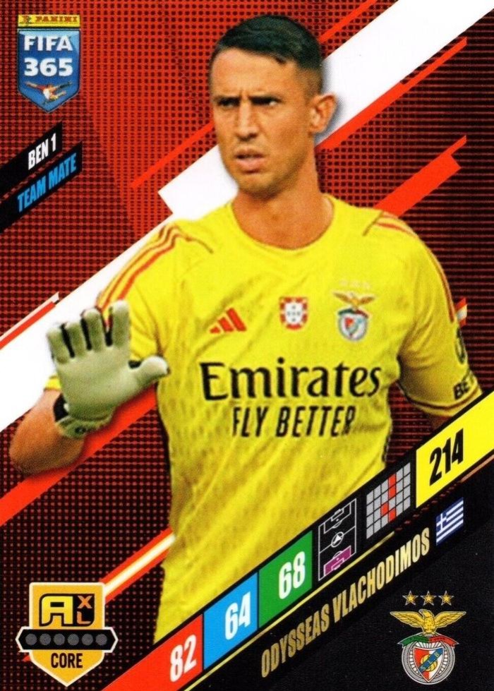 Odysseas Vlachodimos 2024 Panini Adrenalyn XL FIFA 365
