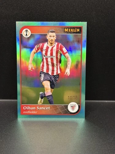 Oihan Sancet 2024 Topps Merlin Chrome Aqua Refractor /75