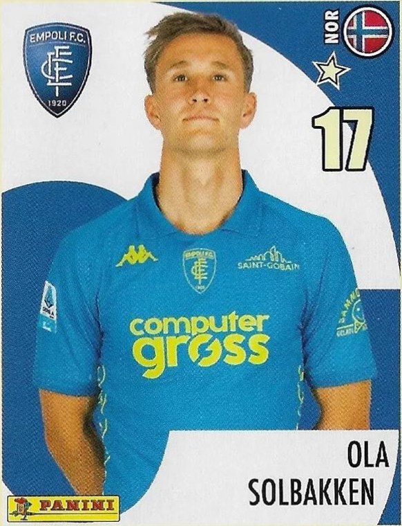 Ola Solbakken 2024 Panini Calciatori Stickers