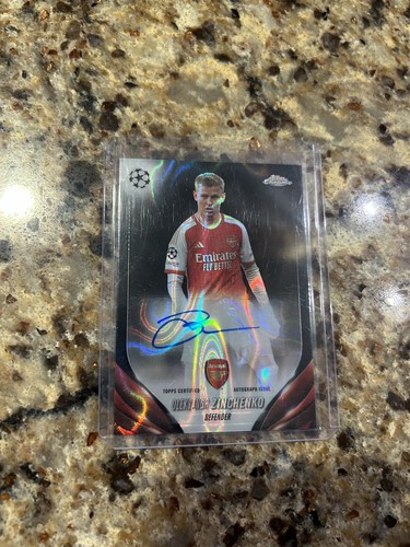 Oleksandr Zinchenko 2023 Topps Chrome Black Lava