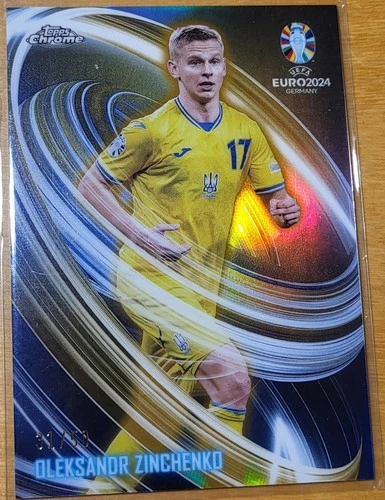 Oleksandr Zinchenko 2024 Topps Chrome Euro 2024 /50