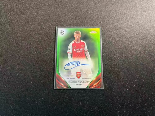 Oleksandr Zinchenko 2023 Topps Chrome Green /99