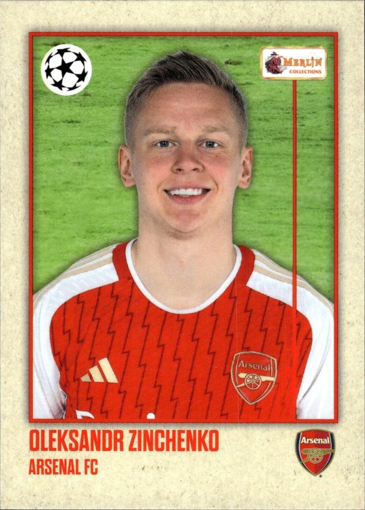 Oleksandr Zinchenko 2023 Topps Merlin Heritage UEFA Club Competitions