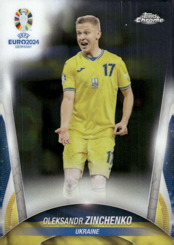 Oleksandr Zinchenko 2024 Topps Chrome UEFA EURO