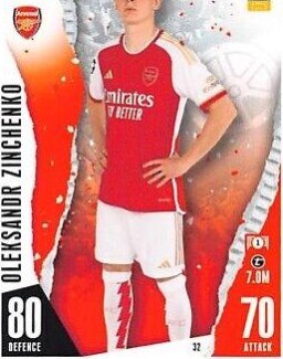 Oleksandr Zinchenko 2023 Topps Match Attax UEFA Club Competitions