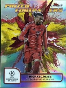 Michael Olise 2024 Topps Finest Yellow Red 1:286