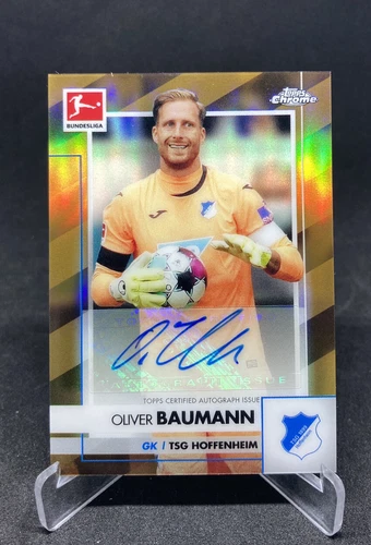 Oliver Baumann 2020 Topps Chrome Gold Refractor /60