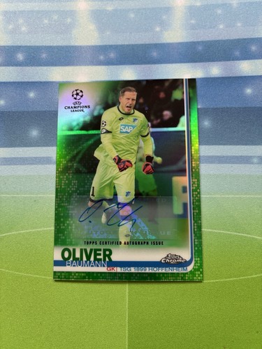 Oliver Baumann 2019 Topps Chrome Green /99