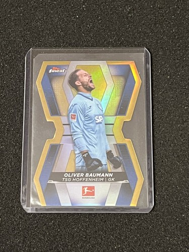 Oliver Baumann 2021 Topps Finest Gold Refractor /50