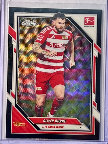 Oliver Burke 2025 Topps Chrome Black Wave Refractor /10