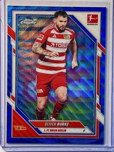 Oliver Burke 2025 Topps Chrome Blue Wave Refractor /150