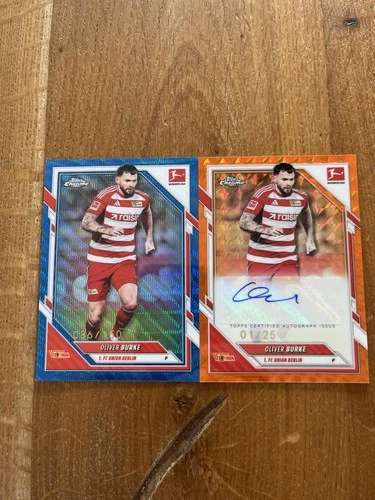 Oliver Burke 2025 Topps Chrome Bundesliga /25