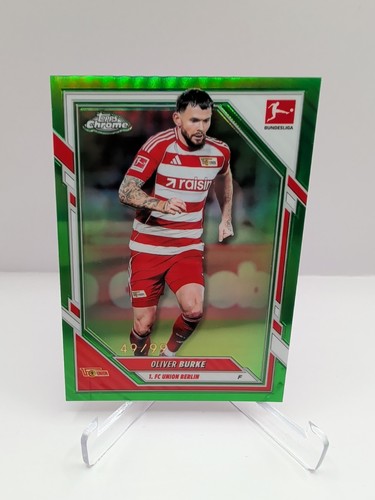 Oliver Burke 2025 Topps Chrome Green /99