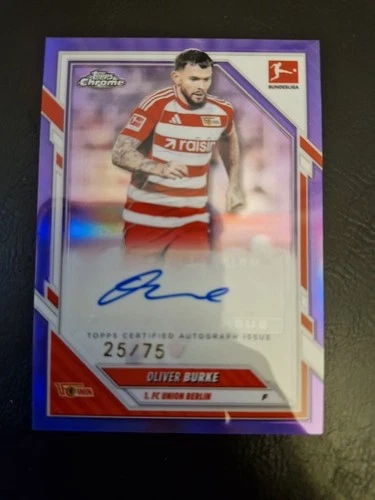 Oliver Burke 2026 Topps Chrome Purple /75