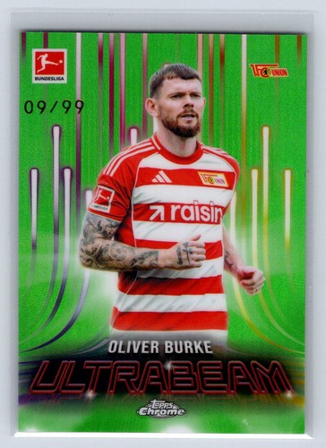 Oliver Burke 2026 Topps Chrome Ultrabeam Green /99