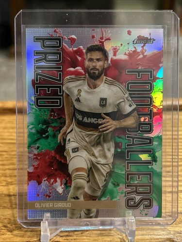 Oliver Giroud 2024 Topps Finest Red/Green /25