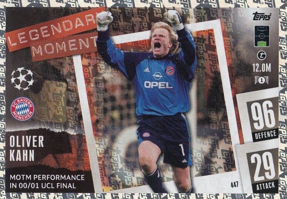 Oliver Kahn 2023 Topps Match Attax UEFA Club Competitions
